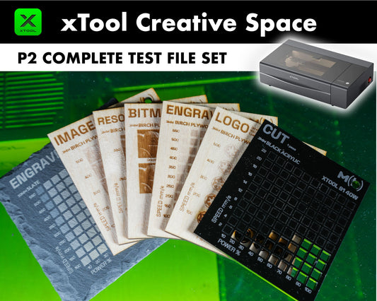 xTool P2 Material Test Files