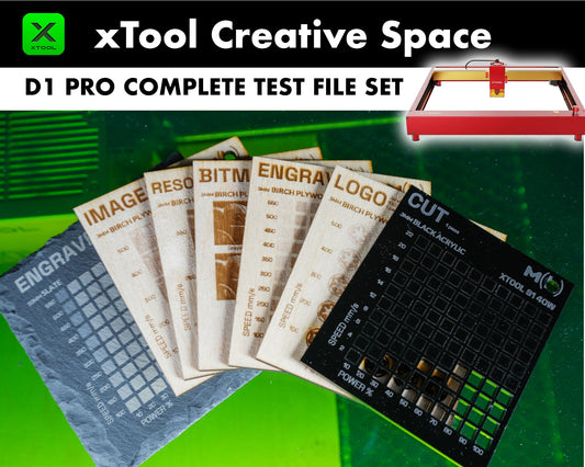xTool D1 Pro Material Test Files